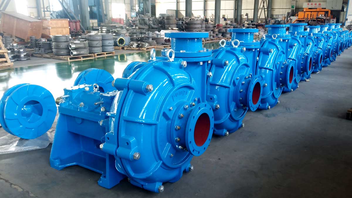 Horizontal slurry pumps pictured on the An Pump Machinery product page.